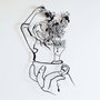 Wallity Coffee Girl Line Art- APT744 M